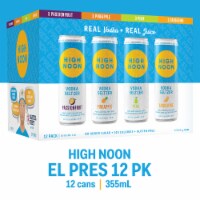 High Noon Vodka Hard Seltzer El Pres Variety Pack Perspective: Main