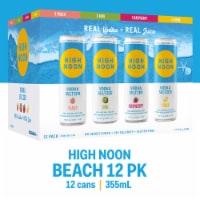 High Noon® Vodka Hard Seltzer Beach Variety Pack Cans Perspective: Main