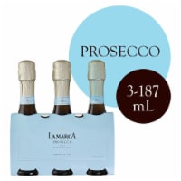 La Marca Prosecco Sparkling Wine 3 Single Serve 187ml Bottles