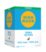 High Noon Watermelon Vodka Hard Seltzer 4 Single Serve 355ml Cans