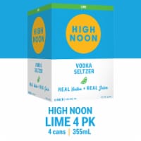 High Noon Lime Vodka Hard Seltzer 4 Single Serve 355ml Cans