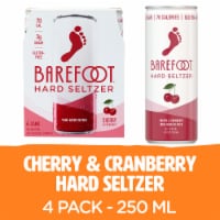 Barefoot Hard Seltzer Cherry and Cranberry Wine Cans Perspective: Main