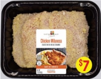 Custom Made Meals Chicken Milanesa Cutlets Coated with Breadcrumbs Perspective: Main