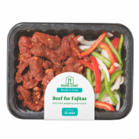 Home Chef Beef for Fajitas with Bell Pepper and Onion