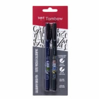 Tombow Fudenosuke Fine Point Calligraphy Brush Pens - Black Perspective: Main