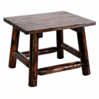 Leigh Country Char-Log Side Table Perspective: Main