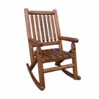United General Supply 222136 Porch Single Rocker, Honey