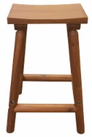 Leigh Country Amber-Log Saddle Stool - Honey Brown