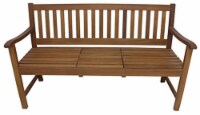 Leigh Country Sequoia Wooden Bench w/ Lift Up Tray - Brown
