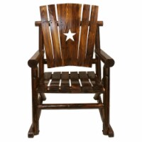 Leigh Country Char-Log Single Rocker with Star Cutout