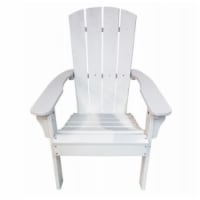 United General Supply 270348 White Poly Adirondack Chair