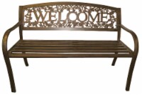 Leigh Country Metal Welcome Bench - Bronze