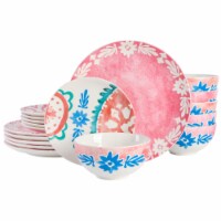 Spice by Tia Mowry Savory Saffron 18 Piece Dinnerware Set - Golden Red