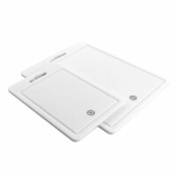 Martha Stewart Plastic Cutting Board Set - White