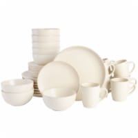 Gibson Home Rockaway 32 Piece Dinnerware Set - Cream