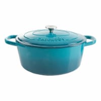 Crock Pot Artisan 7-Quart Oval Dutch Oven - Teal