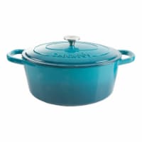 Gibson 7 qt Oval Dutch Oven Crock Pot, Sapphire, 1 Piece - Gerbes Super  Markets