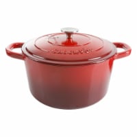 Crock Pot Artisan 7-Quart Round Dutch Oven - Red