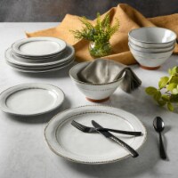 Gibson Elite Terranea 12 Piece Dinnerware Set - White