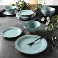 Gibson Elite Terranea 12 Piece Dinnerware Set - Teal