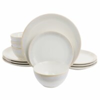 Gibson 120396.12 12 Piece Martha Stewart Dinnerware Set, Taupe
