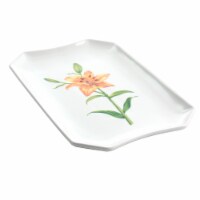 Martha Stewart Botanical Garden Ceramic Serving Platter - White