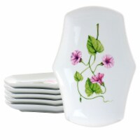 Martha Stewart Botanical Garden Ceramic Plate Set - White