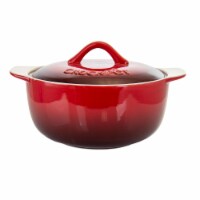 Crock-Pot Artisan Stoneware Casserole Dish - Gradient Red Perspective: Main