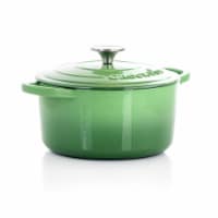 Crock Pot Artisan 7 Quart Enameled Cast Iron Dutch Oven, Sunset