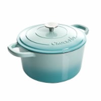 Crock Pot Artisan 7-Quart Round Dutch Oven - Aqua Blue