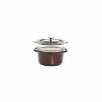 Gibson 126366.03 3 qt Casserole with Glass Steamer