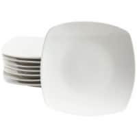 Gibson Home Zen Buffet 8-Piece Dinner Plate Set - White