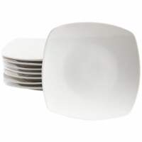 Gibson Home Zen Buffet 8-Piece Dinner Plate Set - White