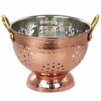 Gibson 127561.01 5.7 in. Rembrant Stainless Steel Mini Colander, Copper