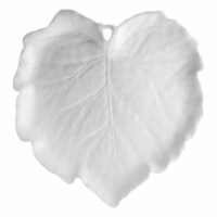 Martha Stewart Ceramic Leaf Shaped Serving Platter - White