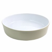 Martha Stewart Beige Stonware Pie Pan