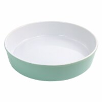 Martha Stewart Turquoise Stoneware Pie Pan