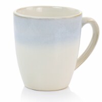 Martha Stewart Blue Rim Stoneware Cup Set