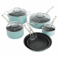 Martha Stewart Stainless Steel Silver Cookware Set, 10 pc - Harris