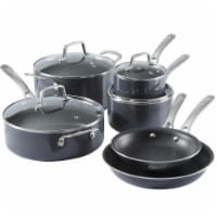 Martha Stewart Gray Aluminum Nonstick Enamel Cookware Set