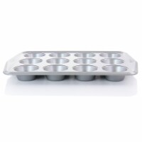 Martha Stewart Gray Nonstick Carbon Steel Muffin Pan