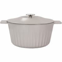 Martha Stewart Round Gray Casserole Dish