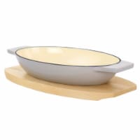 Martha Stewart Deep Au Grain Cool Grey Birch Wood Tray