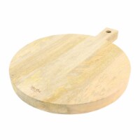 Martha Stewart Mango Wood Round Charcuterie Serving Board