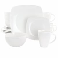 Gibson 130986.16RR Soho Lounge Dinnerware Set, White - 16 Piece