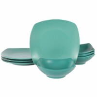 Gibson Home Zen Buffet Matte Porcelain 8 Piece Dinnerware Set - Green
