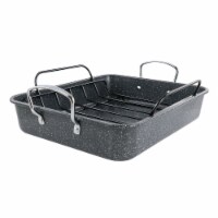 Kenmore 16.5 Inch Large Carbon Steel Roaster With Rack Perspective: Main