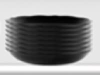 Sur La Table Scalloped Dinner Bowl - Black Perspective: Main