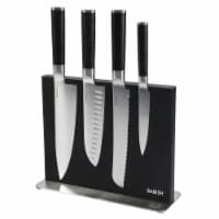 Babish 5 Piece 1.4116 German Steel Magnetic Knife Block Set