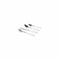 Gibson Sensations II Plastic Handle Flatware Set 16 Piece White 93581979M